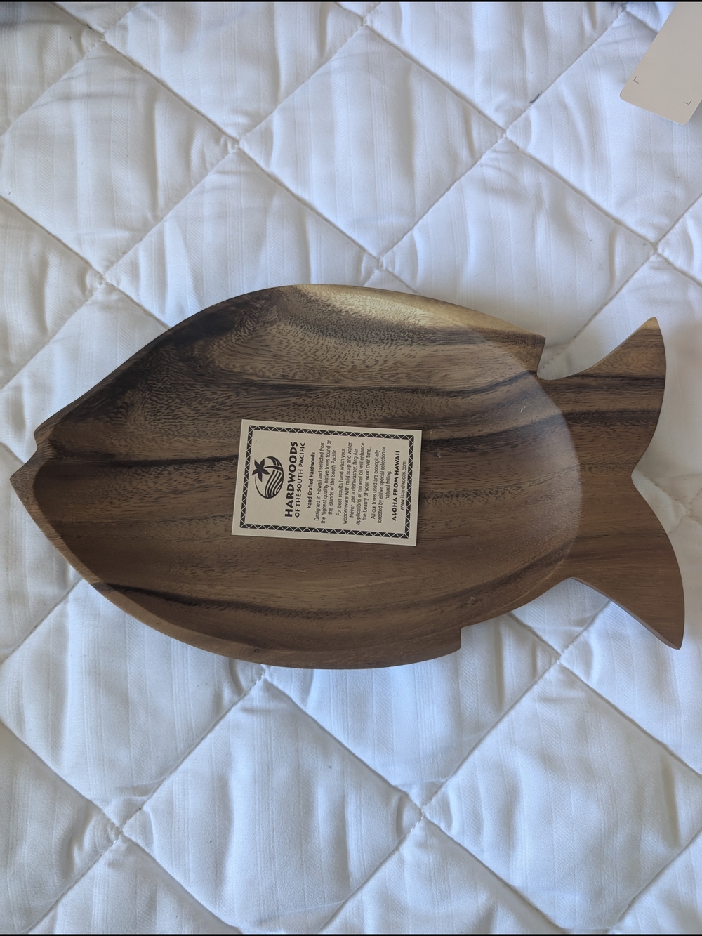 Set Of 2 Fish-Shaped Wooden Dish - Natural Brown - Picture 4 of 6